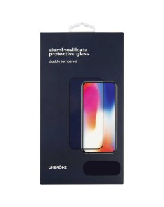 Защитное стекло для Samsung Galaxy A72 Full Glue черная рамка Unbroke