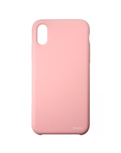 Чехол Velvet для iPhone X нежно розовый Olmio