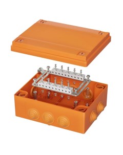 Коробка распределительная FSB412004 пластиковая FS с кабельными вводами и клеммниками IP55 240х190х9 Dkc