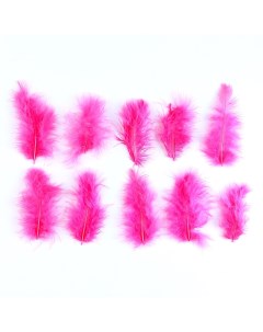 Набор перьев для декора 10 шт размер 1 шт 10 2 см цвет светло розовый Школа талантов