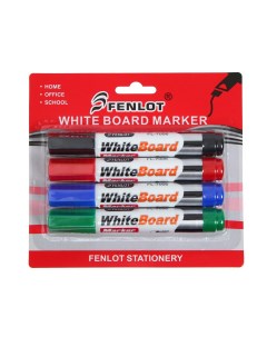Набор маркеров для флипчарта 4 цвета 3 мм блистер Nobrand