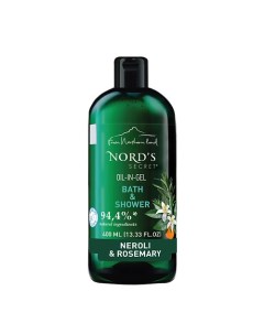 Тонизирующий гель для душа с эфирным маслом Цветок нероли и розмарин Nord's secret