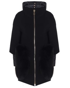 Утепленное пальто с мехом лисы Montecore