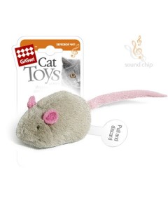 Мышка игрушка со звуковым чипом 6 см 30 г Gigwi