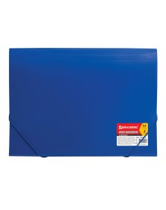 Папка на резинках Business А4 6 отделений пластиковый индекс синяя 0 5 мм 224144 Brauberg