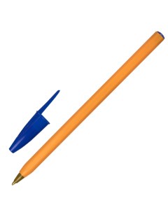 143740 цена за 50 шт Ручка шариковая Basic Orange BP 01 письмо 750 метров СИНЯЯ длина корпуса 14 см  Staff
