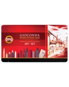 Набор художественный Gioconda 39 предметов металлическая коробка 8891000001PL Koh-i-noor