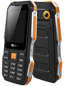 Мобильный телефон 043989 X04 черный оранжевый Olmio
