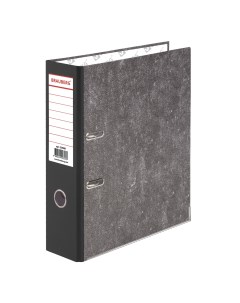 Папка регистратор фактура стандарт с мраморным покрытием 80 мм черный корешок 220987 Brauberg