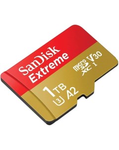 Карта памяти MicroSDXC 1024GB SDSQXAV 1T00 GN6MN EXTREME Class 10 UHS I W130 R 190 МБ с без адаптера Sandisk