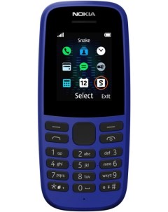 Мобильный телефон 105 DS 1GF019CPG6C02 cyan Nokia