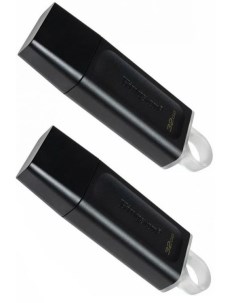 Накопитель USB 3 2 64Gb DataTraveler Exodia Black White комплект из 2шт Kingston