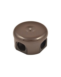 Коробка B1 522 02 К распределительная керамика коричневый D110 35мм 4 кабельных ввода в комплекте Bironi