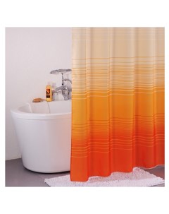 Штора для ванны Horizon Orange 200x200 Оранжевая Iddis