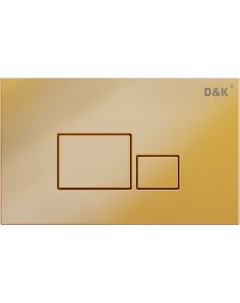 Смывная клавиша Quadro золотой матовый DB1519003 D&k