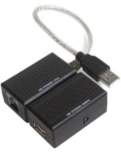 Greenconnect Адаптер удлинитель активный USB 2 0 по витой паре AM AF с доп питанием до 60 метров Green connection