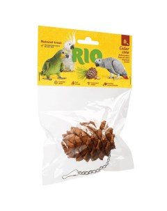 Лакомство игрушка для птиц Кедровая шишка 1шт Rio