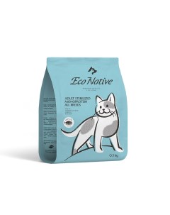 Корм для кошек для стерилизованных и кастрированных дикий сазан с клюквой сух 500г Econative