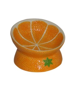 Миска для грызунов Orange fruit оранжевая керамическая 13х13x9 5см 180мл Foxie