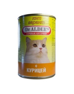 Корм для кошек Cat Garant сочные кусочки в соусе курица конс 415г Dr. alder's