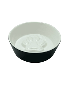 Миска для животных Doggy paw черная керамическая 18х18х6см 650мл Foxie