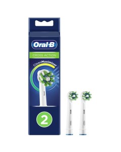 Насадка для зубных щеток Cross Action CleanMaximiser White 2 шт для тщательного удаления налета Oral-b