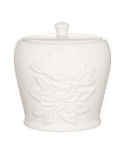 Шкатулка для ванной 14х12 см керамика белая Shower Lotus Kuchenland