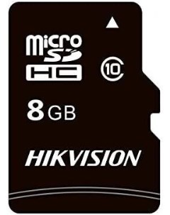 Карта памяти microSDHC HS TF C1 STD 8G Adapter Hikvision