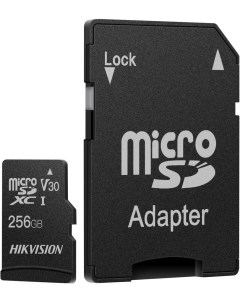 Карта памяти microSDXC HS TF C1 STD 256G Adapter Hikvision