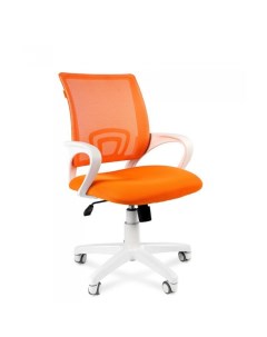 Кресло 696 белый пластик TW 16 TW 66 оранжевый Chairman