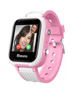 Детские смарт часы Aimoto PRO INDIGO 4G PINK 9500103 Кнопка жизни