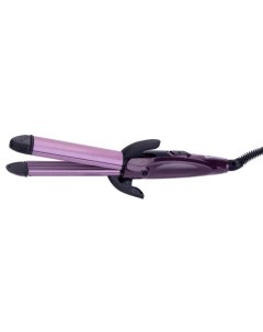 Мультистайлер ВА 3702 для укладки волос 35 Вт керамическое покрытие 180 4 в 1 черно фиолетовый Василиса
