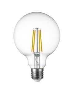 Лампа светодиодная филаментная LED Filament E27 8W 3000K груша прозрачная Lightstar