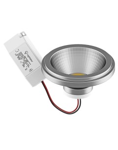 Лампа светодиодная LED AR111 12W 3000K полусфера никель Lightstar