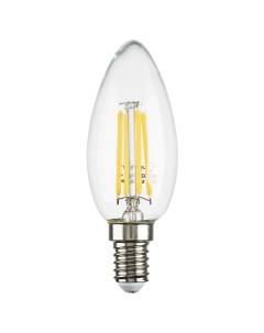 Лампа светодиодная филаментная LED Filament E14 6W 4000K свеча прозрачная Lightstar