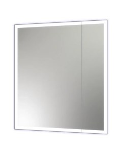 Зеркало шкаф Reflex 70х80 с подсветкой белый Continent
