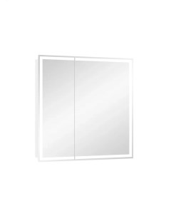Зеркало шкаф Allure 80х80 с подсветкой белый Continent