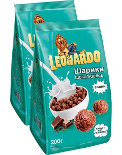 Готовый завтрак Leonardo Шарики шоколадные 200г упаковка 2 шт Kdv‐групп