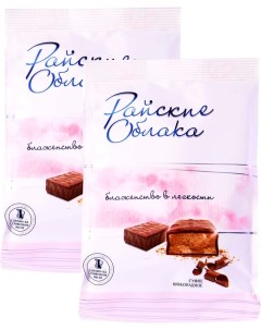 Конфеты Райские облака Суфле шоколадное 200г упаковка 2 шт Сладкий орешек