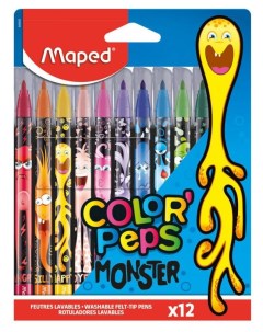 Фломастеры Color Peps Monster 12 шт Maped