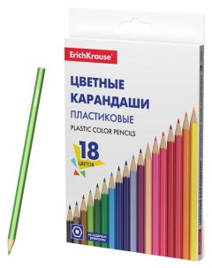 Карандаши цветные Basic шестигранные 18 цветов Erich krause