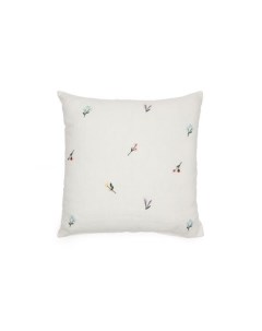 Sadurni Чехол на подушку из белого льна с цветочной вышивкой 45 x 45 см La forma (ex julia grup)