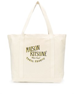 Maison kitsune сумка тоут palais royal нейтральные цвета Maison kitsuné