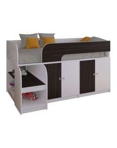 Кровать чердак Астра 9 2 90 99 80х160 см Стандартные Белый 163 2 Рв-мебель
