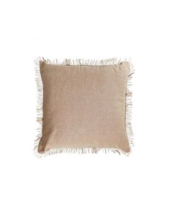 Abinadi бежевый чехол для подушки из хлопка и льна с бахромой 45 x 45 см La forma (ex julia grup)
