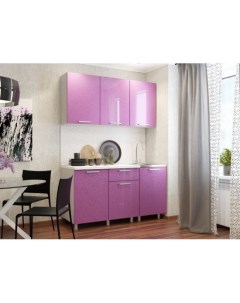 Кухонный гарнитур Блестки 150 см 216 6 59 5 Прямые Фиолетовый 150 Bts