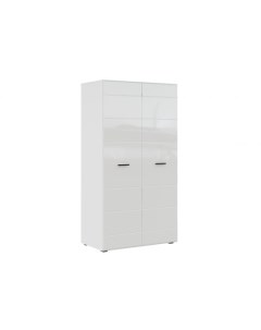 Распашной шкаф Глосс 189 50 см Прямые Белый 100 см Нк-мебель