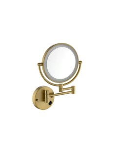 Зеркало с подсветкой двухстороннее Saona 13376 17 золото матовое Timo