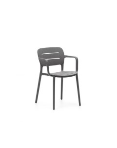 Садовый стул Morella из серого пластика La forma (ex julia grup)
