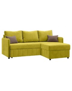 Угловой диван Саймон 80 160 см Пенополиуретан Двуспальные Диван кровать Желтый 206 Малогабаритные Первый мебельный